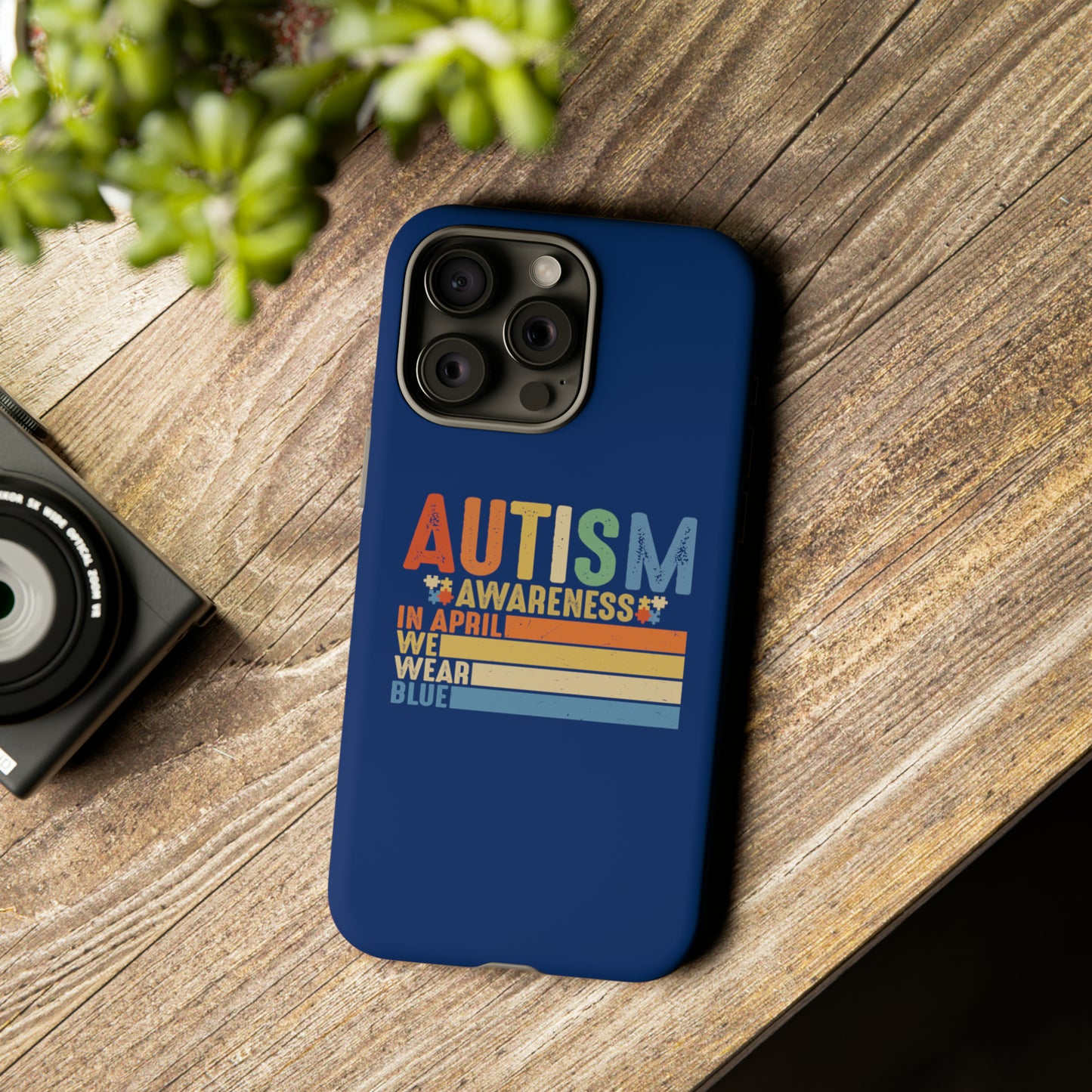 Autism Awareness - In April We Wear Blue -  Tough iPhone Cases Cases - Cloth & Living