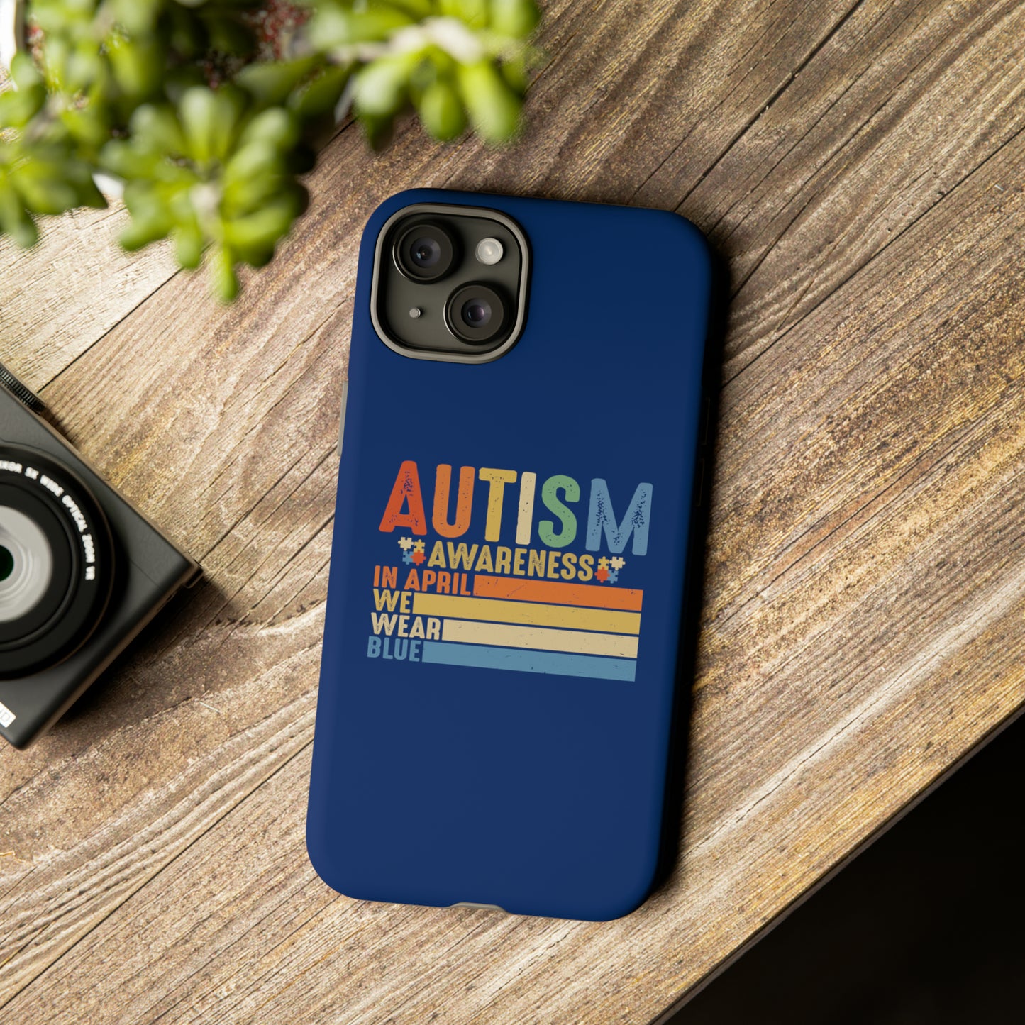 Autism Awareness - In April We Wear Blue -  Tough iPhone Cases Cases - Cloth & Living