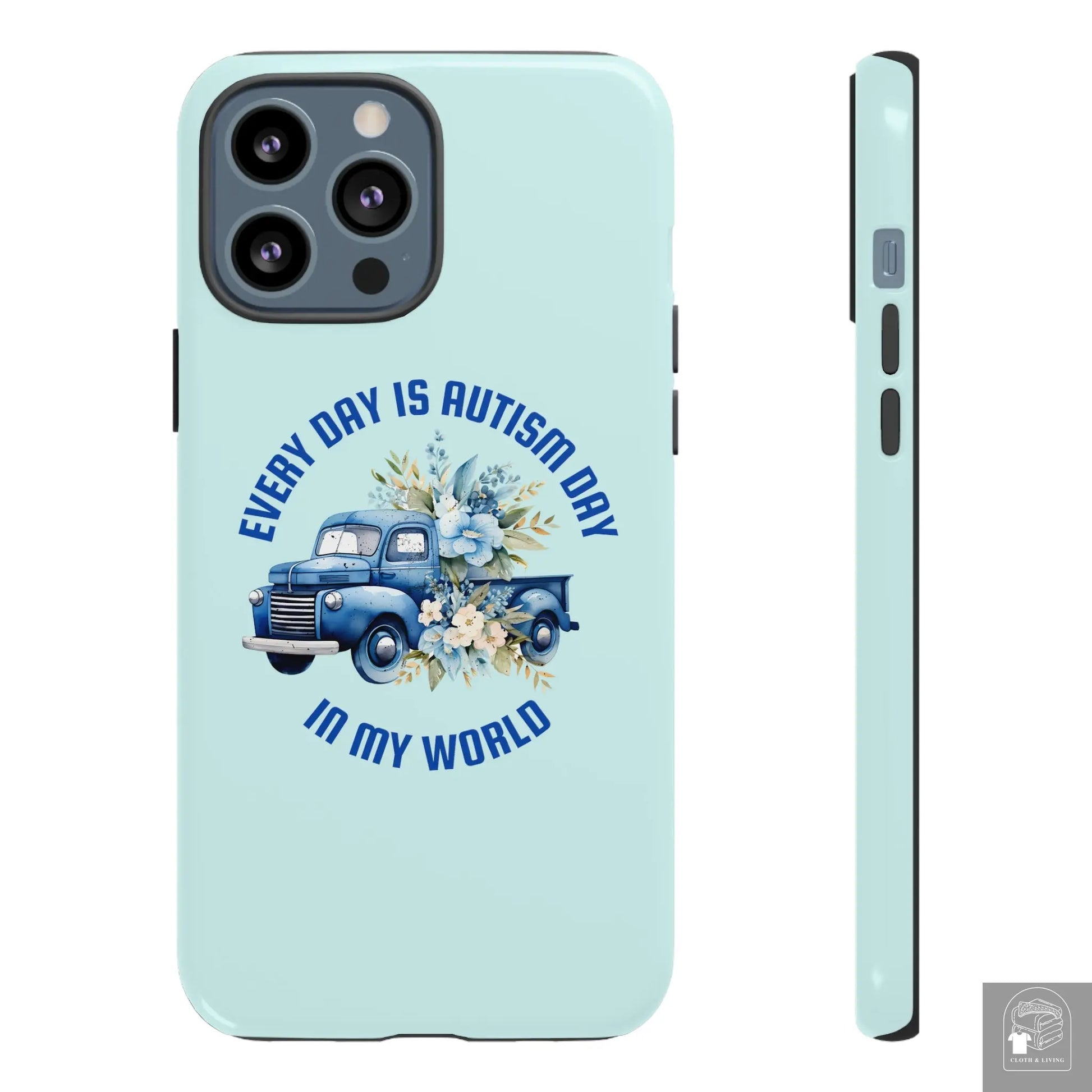 Autism Awareness - Every Day Truck -  Tough iPhone Cases Cases - Cloth & Living