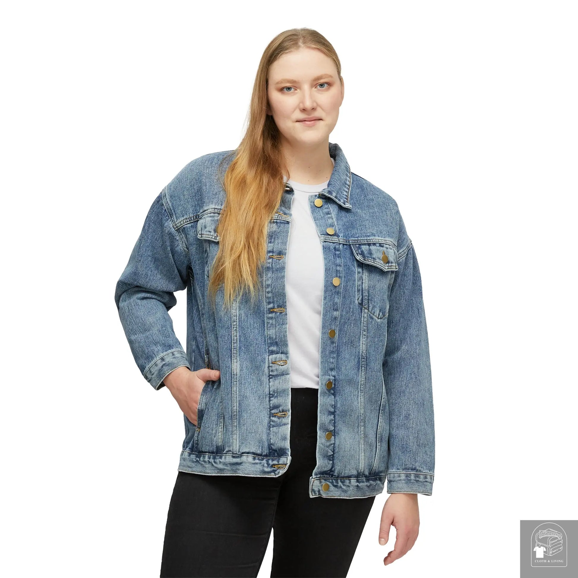 Autism Awareness - In April We War Blue - Women's Denim Jacket  Cloth & Living