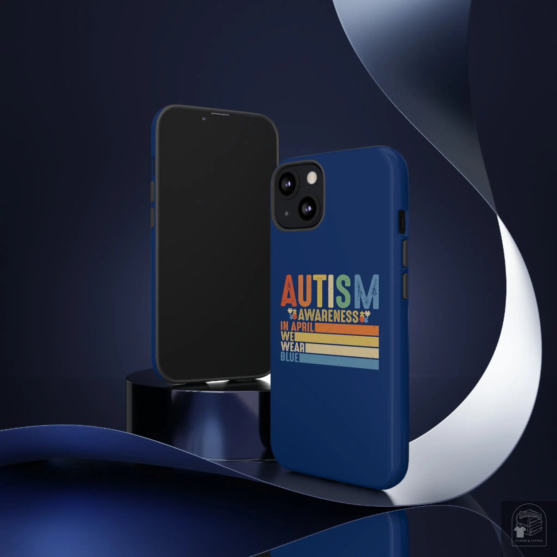 Autism Awareness - In April We Wear Blue -  Tough iPhone Cases Cases - Cloth & Living