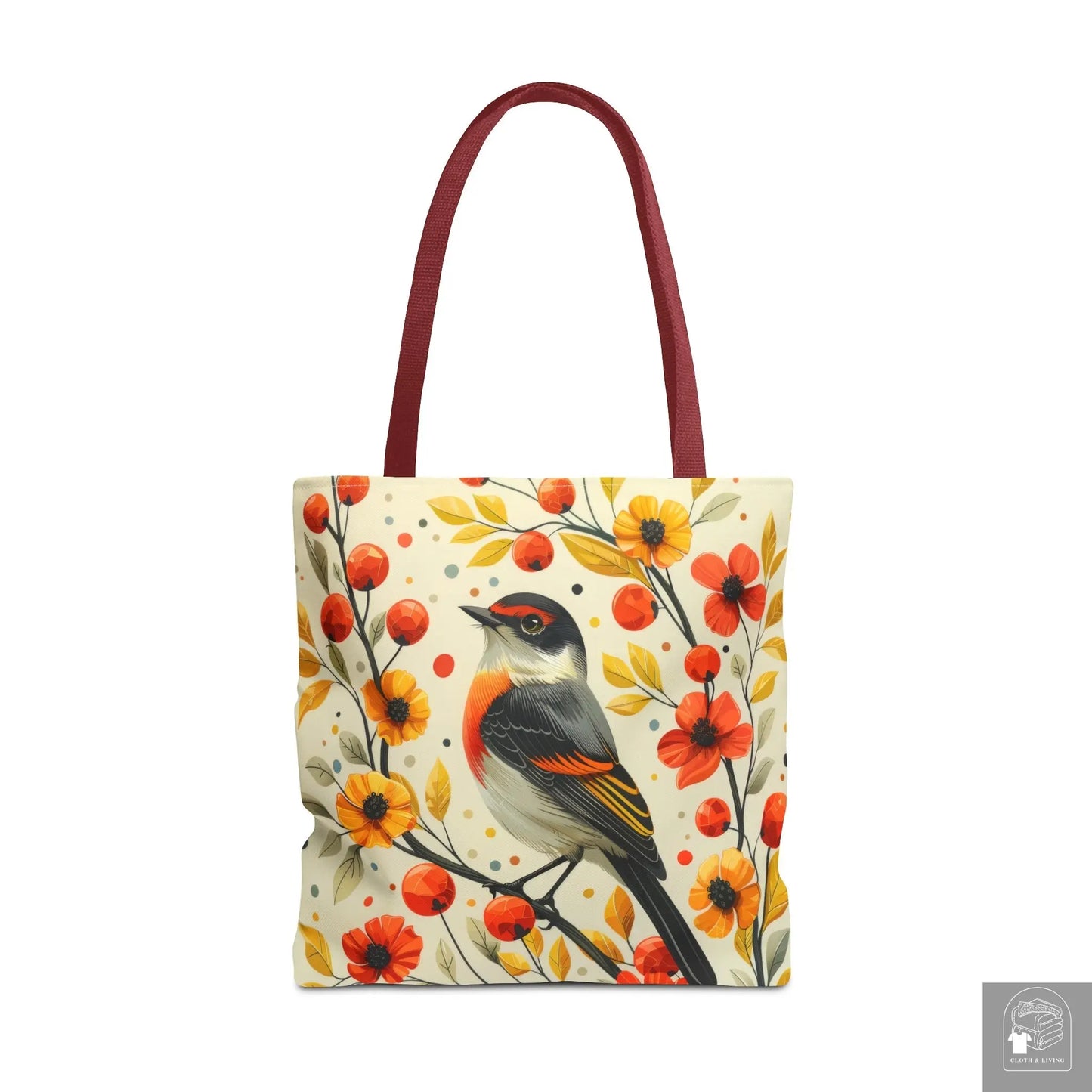 Autumn Serenade - Stylish Nature-Inspired Tote Bag -   Cloth & Living