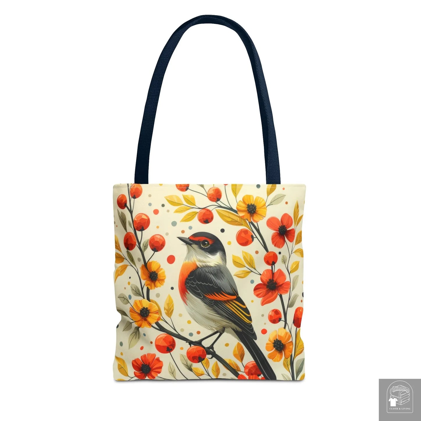 Autumn Serenade - Stylish Nature-Inspired Tote Bag -   Cloth & Living