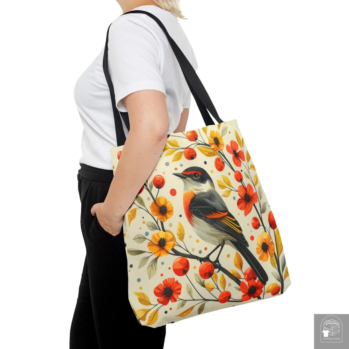 Autumn Serenade - Stylish Nature-Inspired Tote Bag -   Cloth & Living