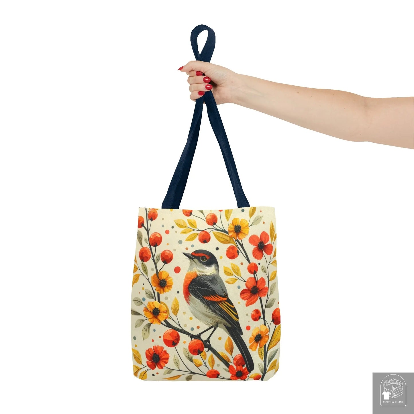 Autumn Serenade - Stylish Nature-Inspired Tote Bag -   Cloth & Living