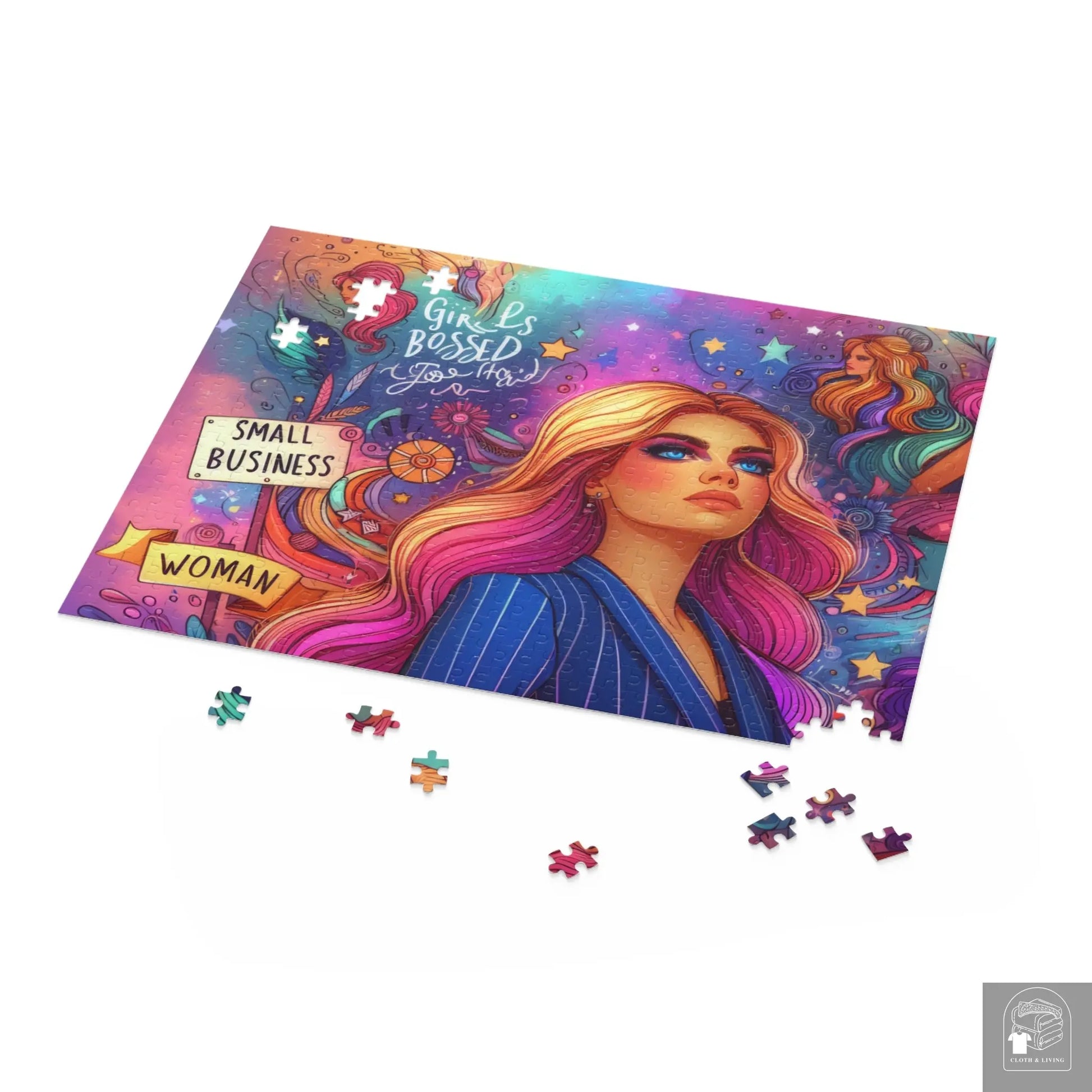 Girl Bossed Too Hard Puzzle (252, 500-Piece)  Cloth & Living