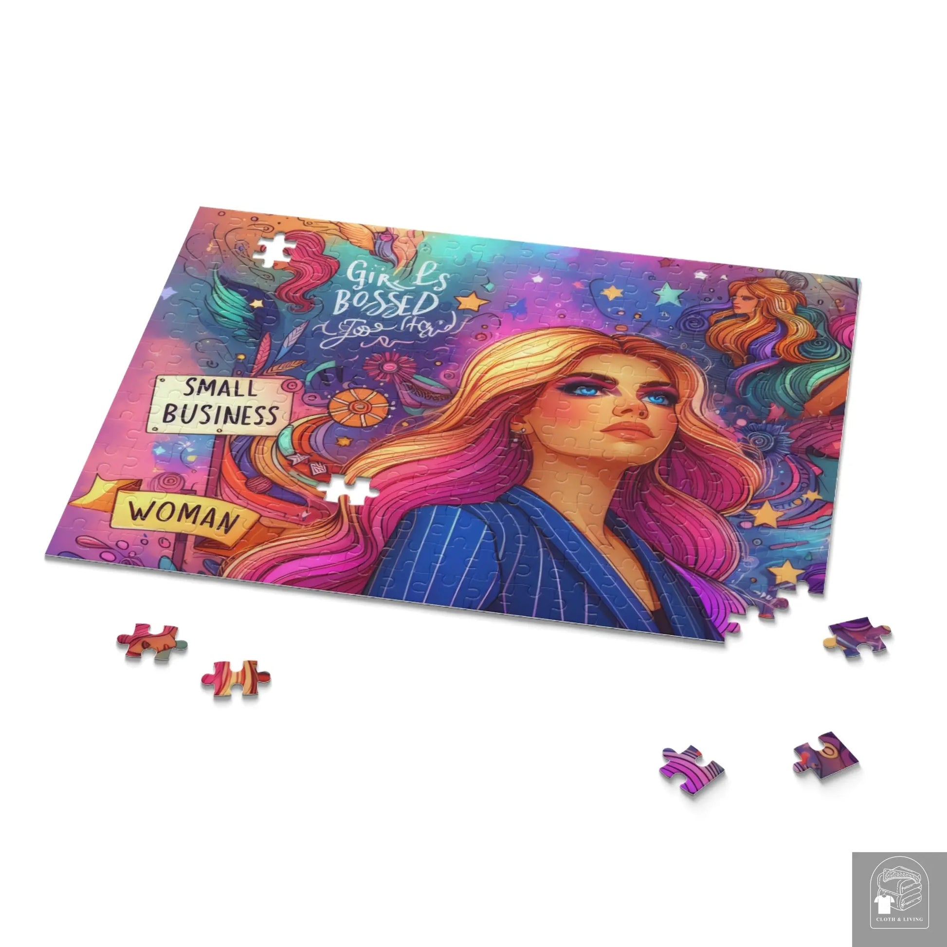 Girl Bossed Too Hard Puzzle (252, 500-Piece)  Cloth & Living