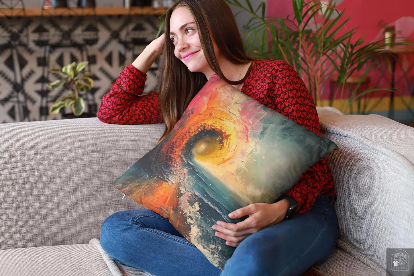 Horizon of Dreams - Artistic Throw Pillow (Available in various sizes) -   Cloth & Living