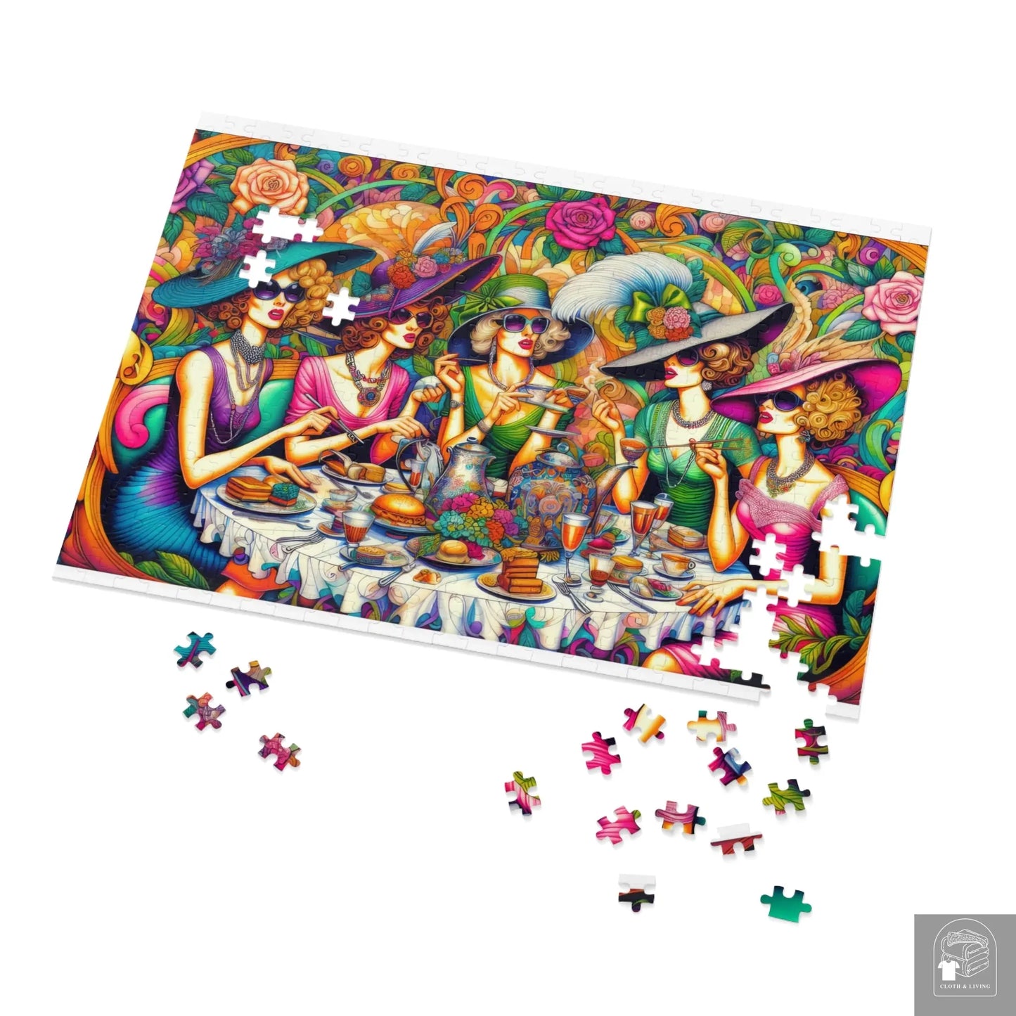 Ladies that Lunch Jigsaw Puzzle (500 or 1000-Piece)  Cloth & Living