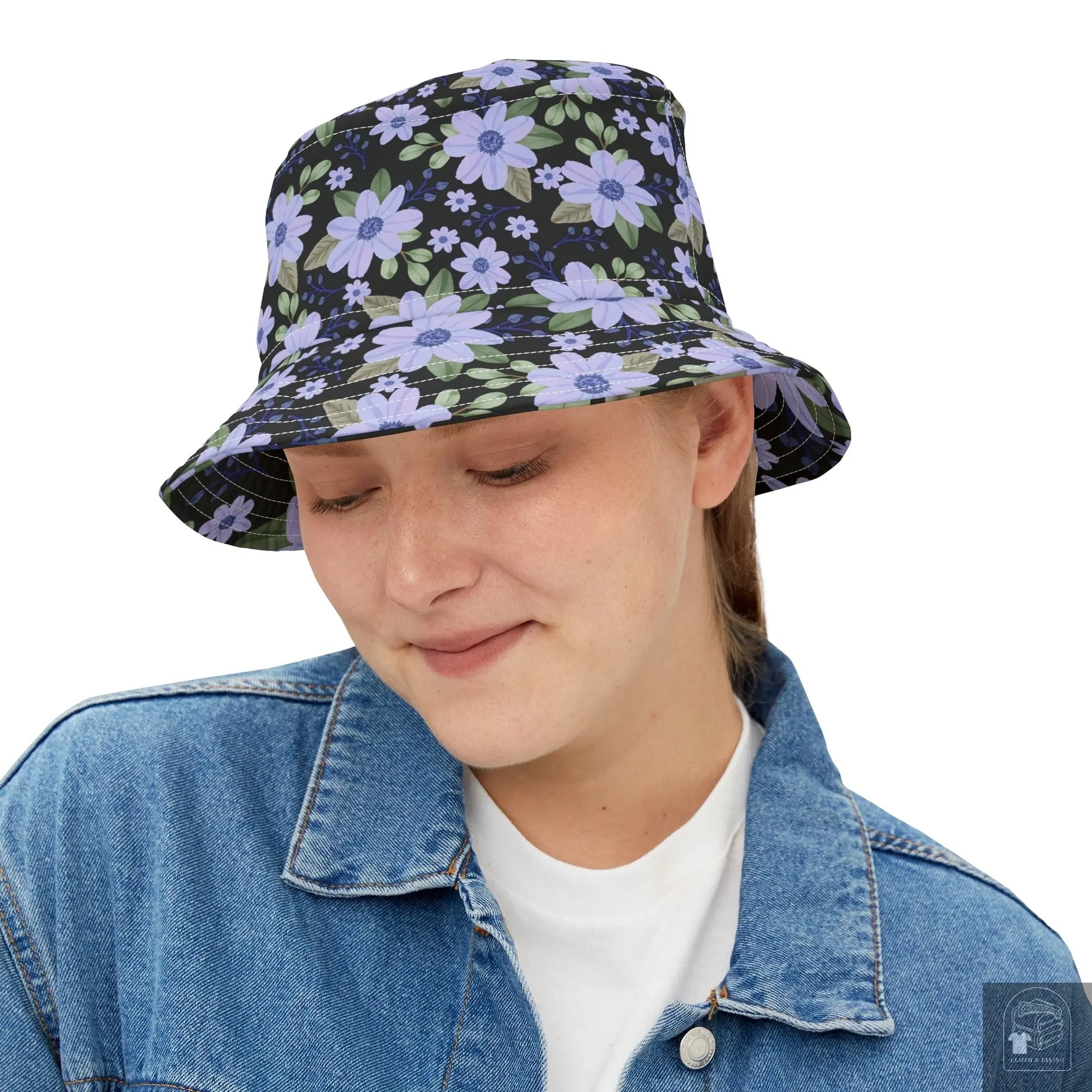 Midnight Bloom Bucket Hat  Cloth & Living