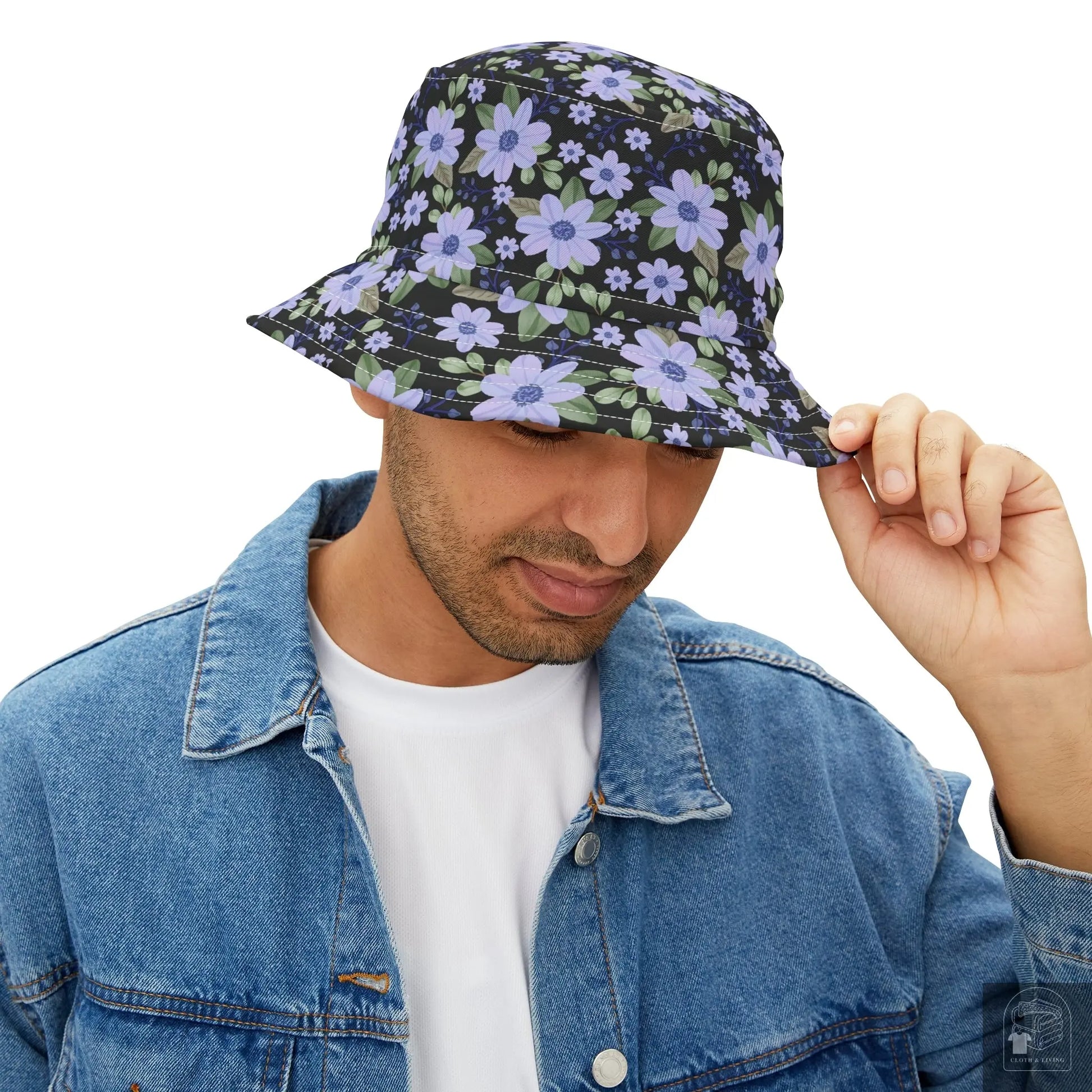 Midnight Bloom Bucket Hat  Cloth & Living