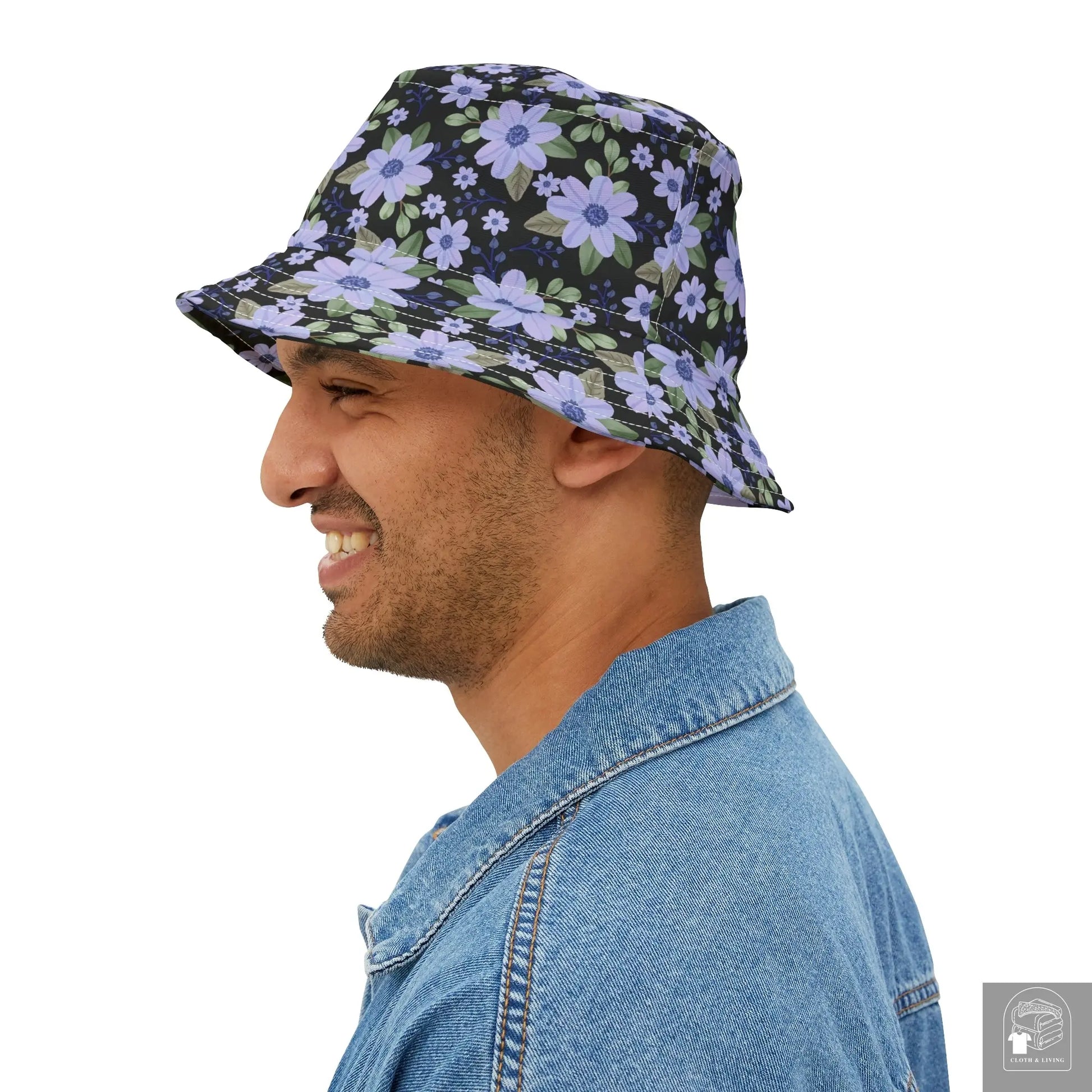 Midnight Bloom Bucket Hat  Cloth & Living