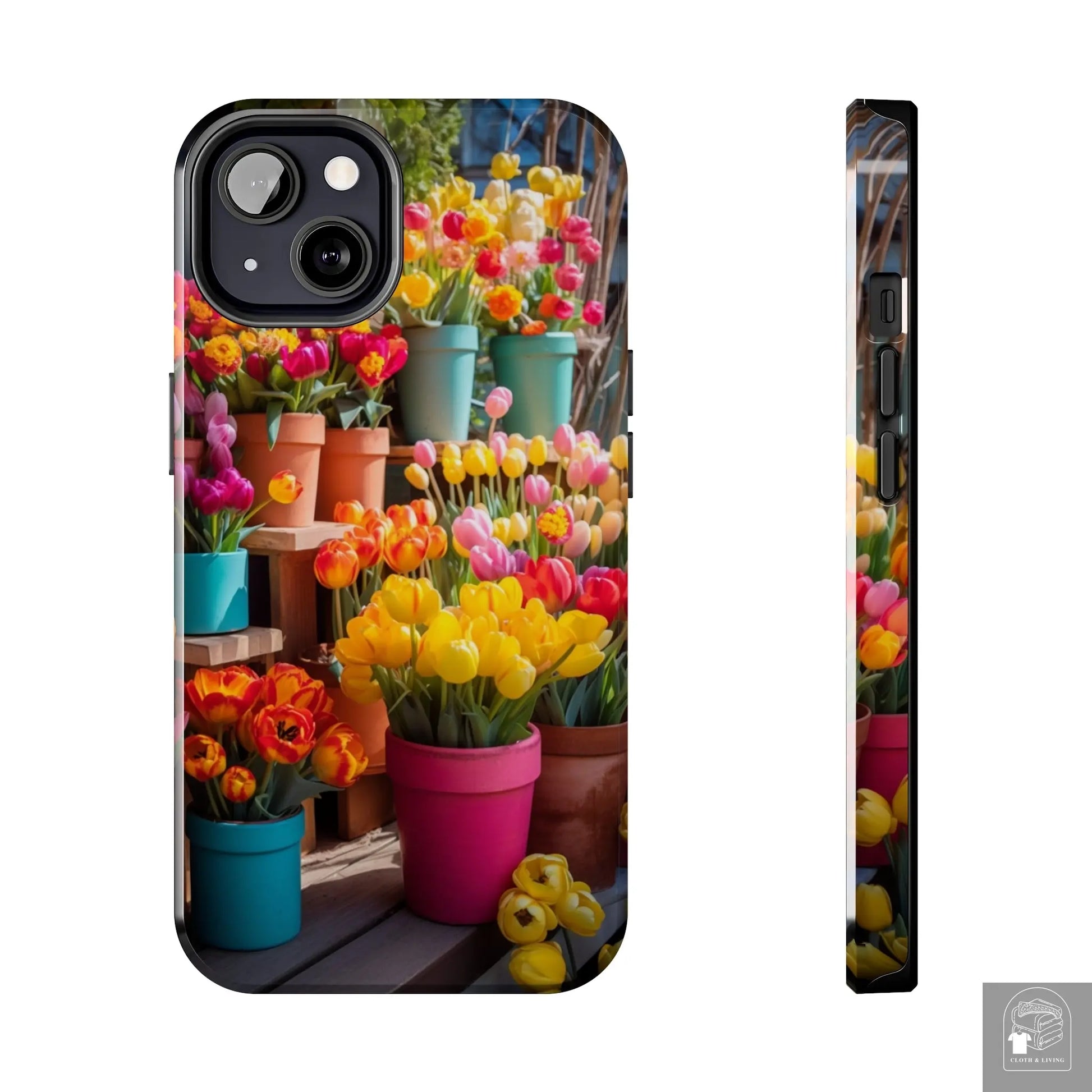 Spring Time Flowers Tough Phone Cases  Cloth & Living