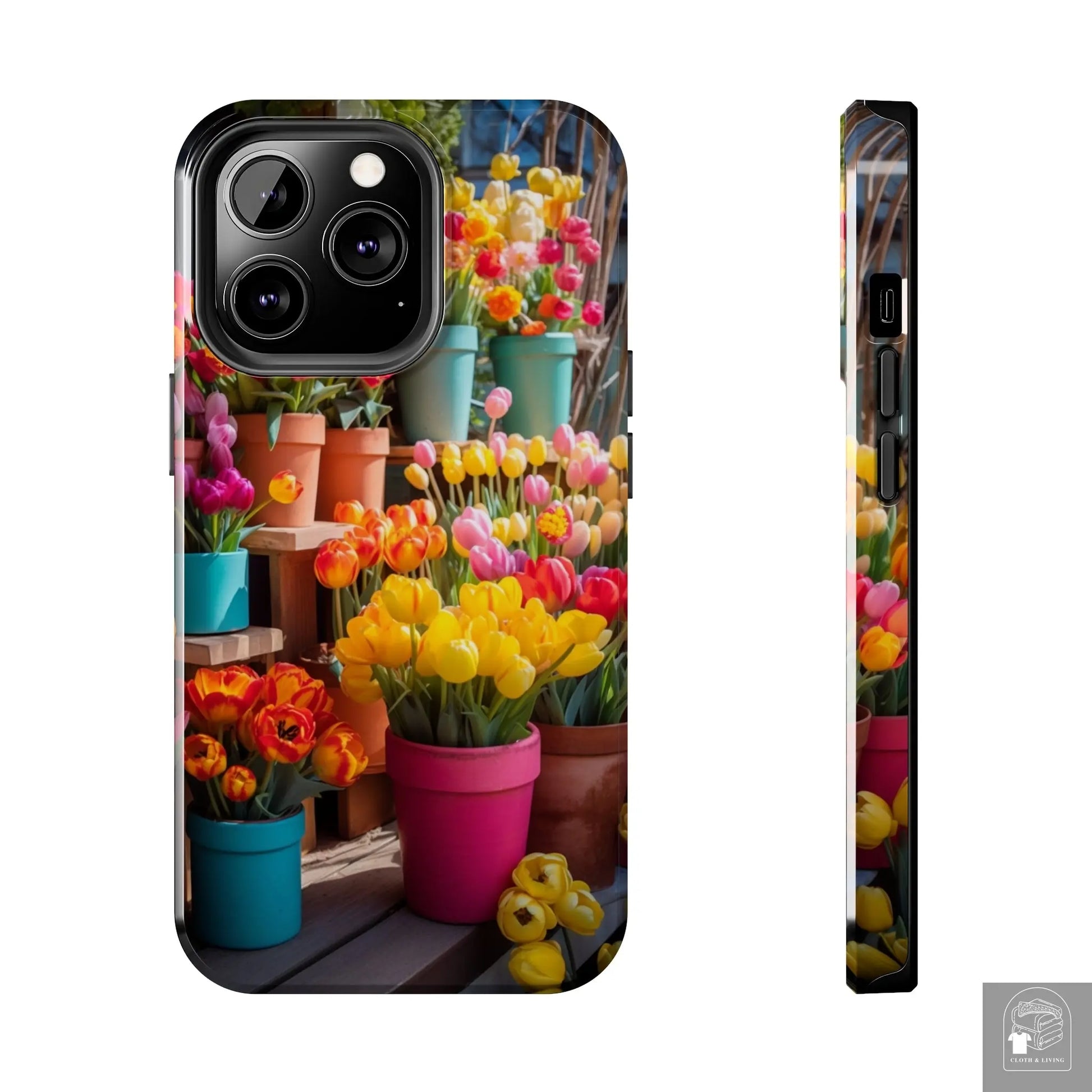 Spring Time Flowers Tough Phone Cases  Cloth & Living