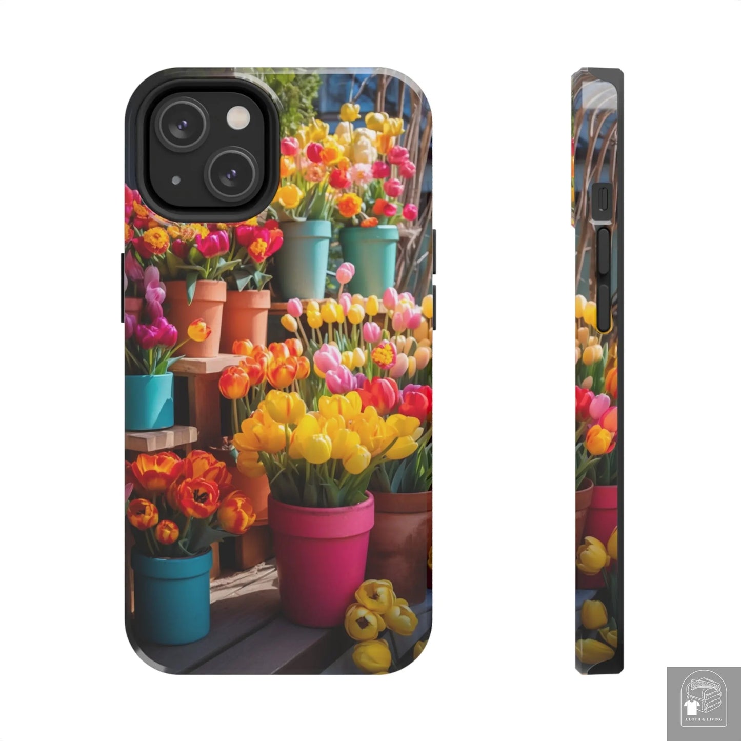 Spring Time Flowers Tough Phone Cases  Cloth & Living