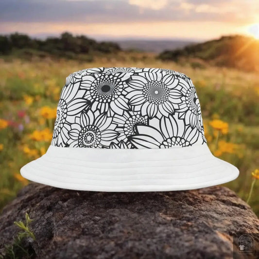 White Sunflowers Bucket Hat - Cloth & Living
