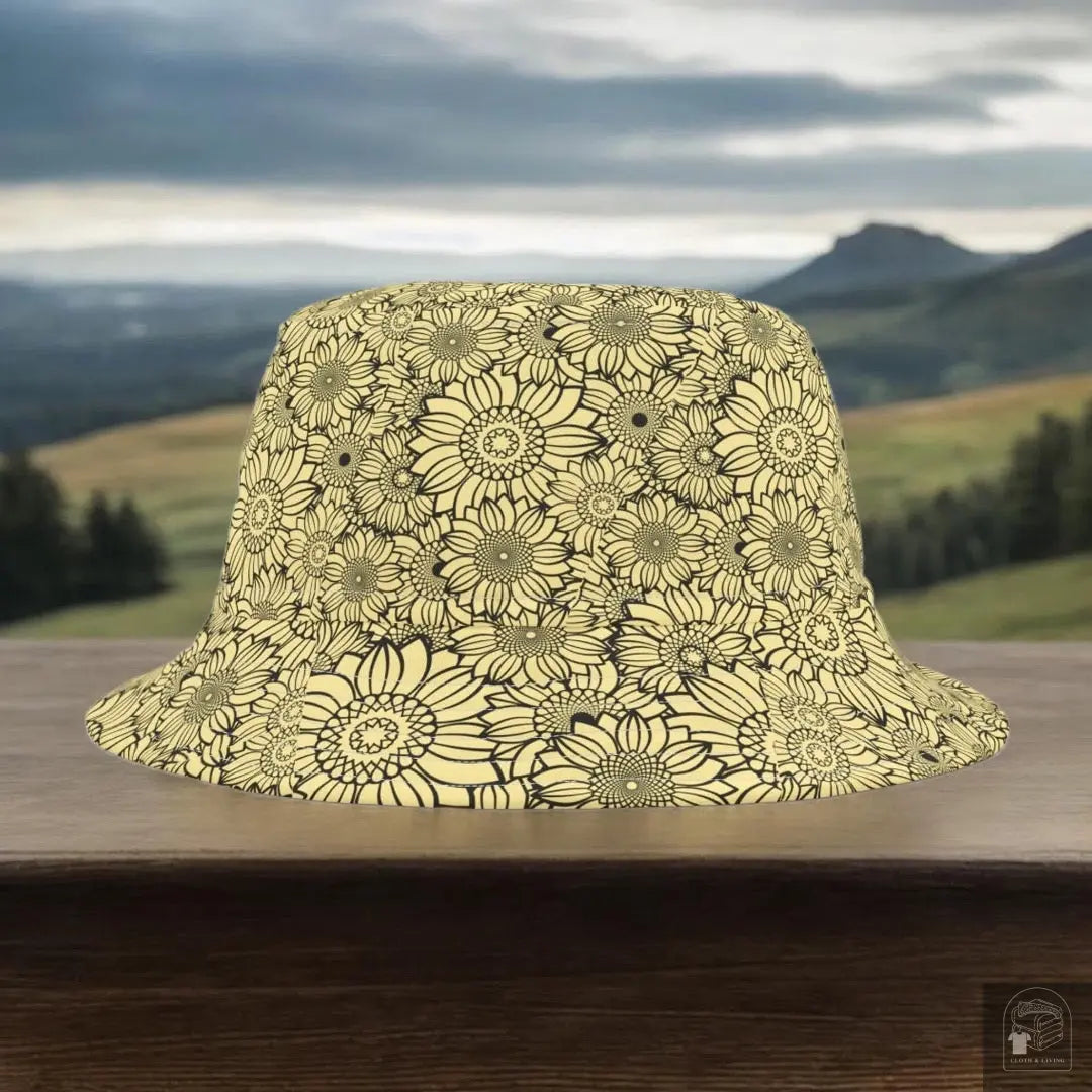 Yellow Sunflowers Bucket Hat - Cloth & Living