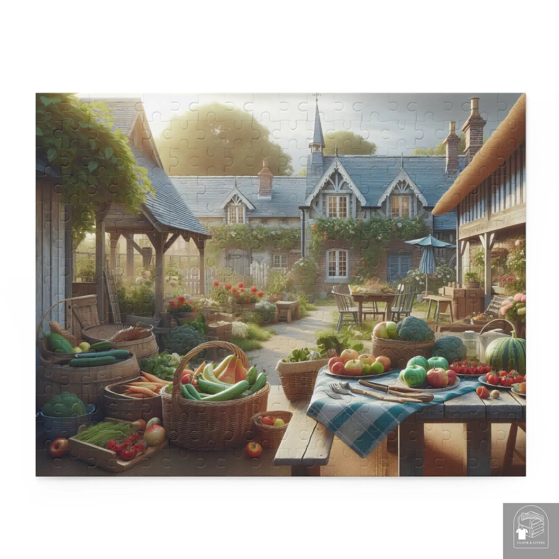 Your Own Farmers Market Puzzle (252, 500-Piece)  Cloth & Living